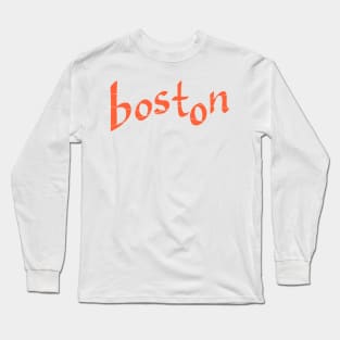 BOSTON (with lines) Long Sleeve T-Shirt